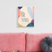 BE STILL | 詩篇 46:10 キリスト教 キャンバスプリント (インサイチュ (リビング))