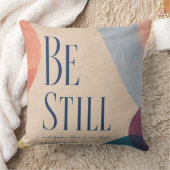 BE STILL | 詩篇 46:10 キリスト教 クッション (ブランケット)