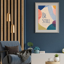 BE STILL | 詩篇 46:10 キリスト教 ポスター