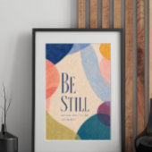 BE STILL | 詩篇 46:10 キリスト教 ポスター