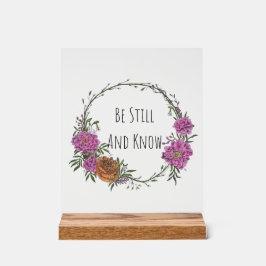 Be Still and Know Acrylic Sign アクリルサイン