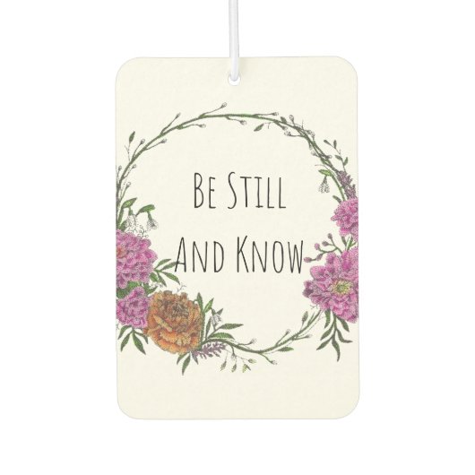 Be Still and Know Air Freshener カーエアーフレッシュナー (正面)