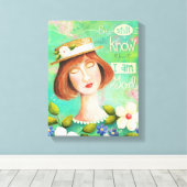 Be Still and Know Bible Verse 11x14 Canvas Print キャンバスプリント (インサイチュ (ウッドフロア))