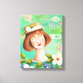Be Still and Know Bible Verse 11x14 Canvas Print キャンバスプリント