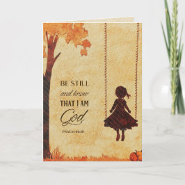 Be Still and Know I am God Bible Verse Psalm 46:10 カード