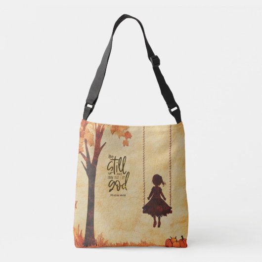 Be Still and Know I am God Bible Verse Psalm 46:10 クロスボディバッグ (裏面)