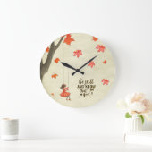 Be Still and Know I am God Bible Verse Psalm 46:10 ラージ壁時計 (ホーム)