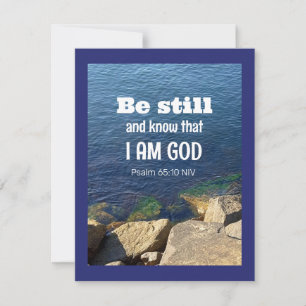 Be Still and Know I am God Calm Blue海写真 シーズンカード