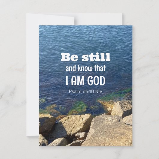 Be Still and Know I am God Calm Blue海写真 シーズンカード (正面)