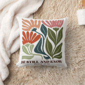 Be still and know inspiration Bible Verse  クッション (ブランケット)