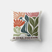 Be still and know inspiration Bible Verse  クッション (正面)