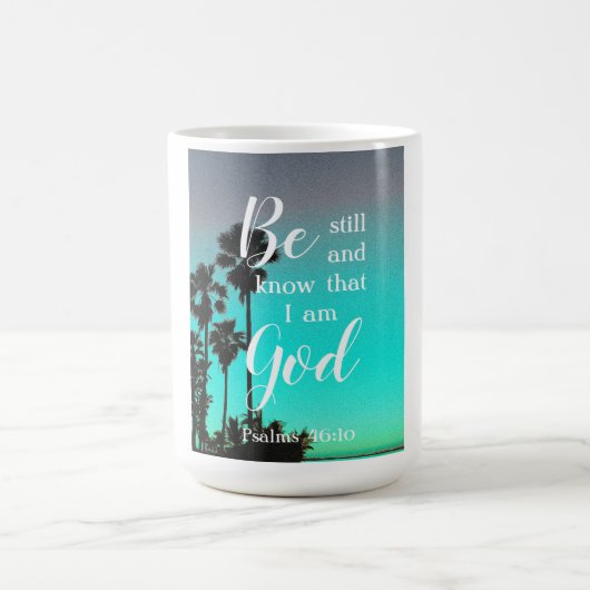 Be Still And Know | Modern Florida Christian Gift コーヒーマグカップ (中央)