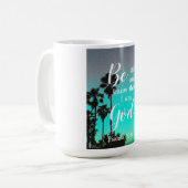 Be Still And Know | Modern Florida Christian Gift コーヒーマグカップ (正面左)