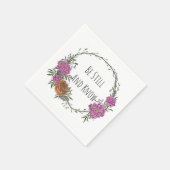 Be Still and Know Napkins スタンダードカクテルナプキン (角)