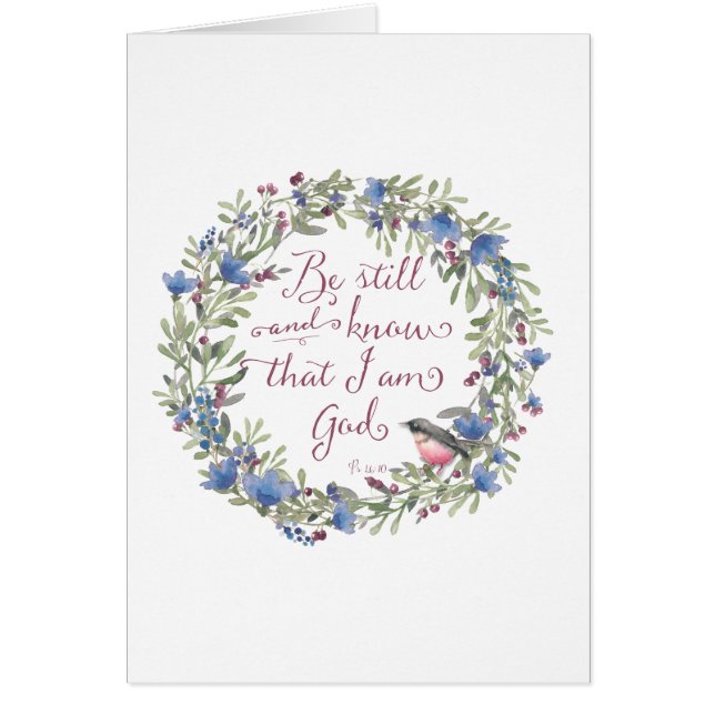 Be Still and Know - Psalm 46:10 (正面)