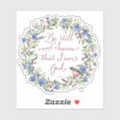 Be Still and Know - Psalm 46:10 シール (シート)