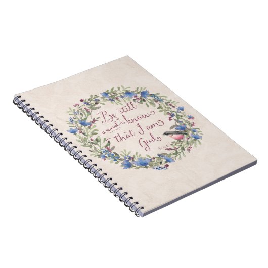 Be Still and Know - Psalm 46:10 ノートブック (右側)