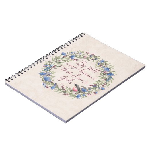 Be Still and Know - Psalm 46:10 ノートブック (左側)