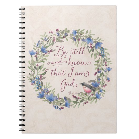 Be Still and Know - Psalm 46:10 ノートブック (正面)