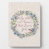 Be Still and Know - Psalm 46:10 フォトプラーク (正面)