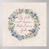 Be Still and Know - Psalm 46:10 ポスター (正面)