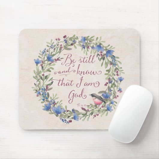 Be Still and Know - Psalm 46:10 マウスパッド (マウス)