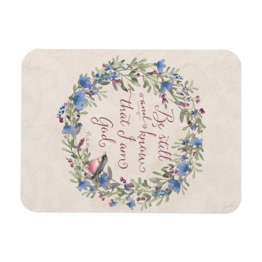 Be Still and Know - Psalm 46:10 マグネット (横)