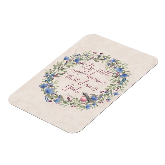 Be Still and Know - Psalm 46:10 マグネット (左側)