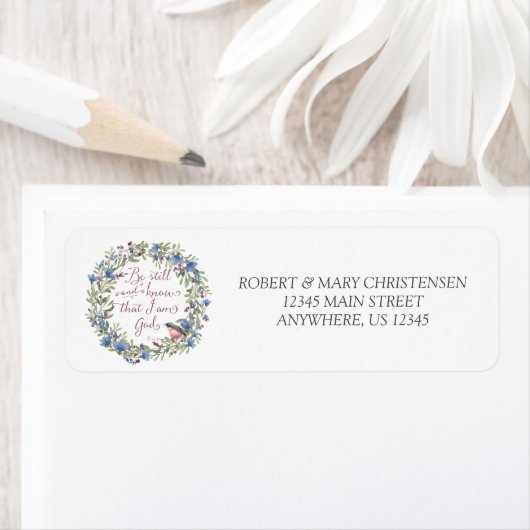 Be Still and Know - Psalm 46:10 ラベル (インサイチュ)