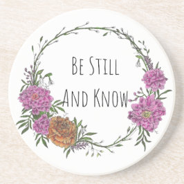 Be Still and Know Sandstone Coaster コースター