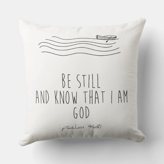 Be still and know that I am God  クッション (裏面)