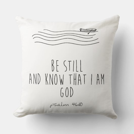 Be still and know that I am God  クッション (正面)