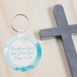 Be Still and Know That I am God Bible Verse キーホルダー<br><div class="desc">Beautiful heavenly clouds surround this lovely Bible verse. Be still and know that I am God. Psalm 46:10. This Christian quote always brings me peace and calm. Share this gift of serenity and Christianity with fellow church members and religious friends.</div>
