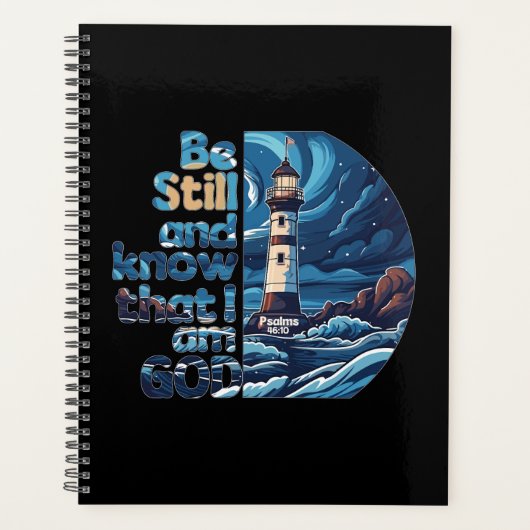Be still and know that I am God Bible Verse プランナー手帳 (正面)
