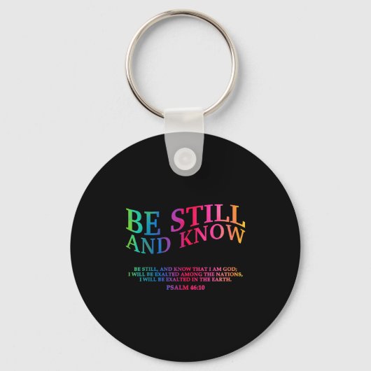 Be Still And Know That I Am God Is Good クリスチャン キーホルダー (正面)