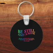 Be Still And Know That I Am God Is Good クリスチャン キーホルダー (正面)