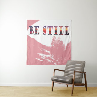 Be Still Christian Minimalist タペストリー