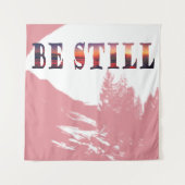 Be Still Christian Minimalist タペストリー (正面)
