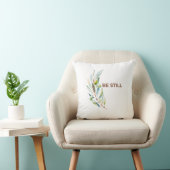 Be Still Faith Inspired Decorative Throw Pillow クッション (椅子)
