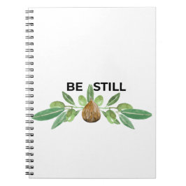 Be Still Inspirational Olive Branch Faith Notebook ノートブック