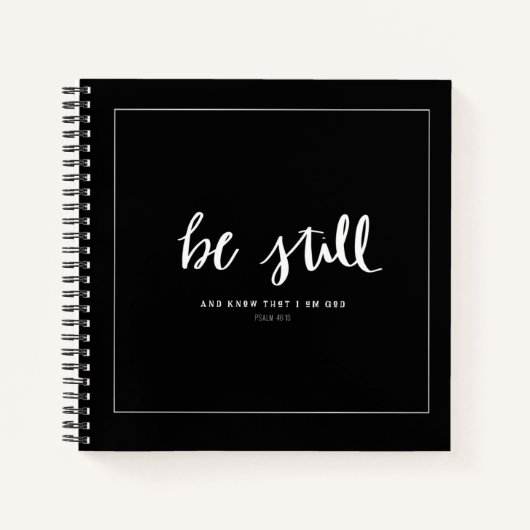 Be Still Journal （詩篇46:10） ノートブック (正面)