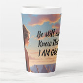 Be Still & Know That I Am God Custom Mug カフェラテマグ (正面)