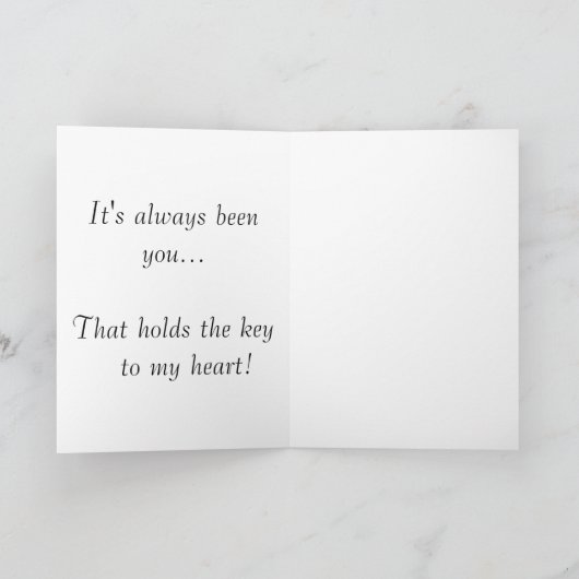 Be Still My Heart- Personalized Valentine カード (内部)