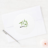 Be Still Olive Branch Inspirational Christian  ラウンドシール (封筒)