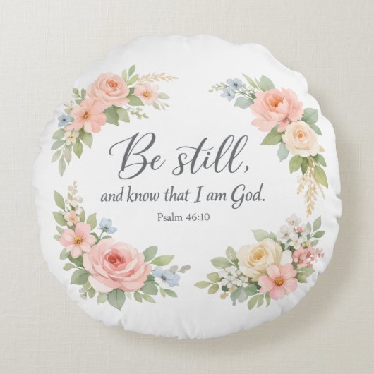 Be still round pillow ラウンドクッション (正面)