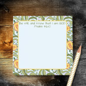 Be Still Scripture Garden Turtles Custom Notepad ポストイット