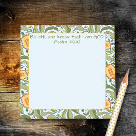 Be Still Scripture Garden Turtles Custom Notepad ポストイット
