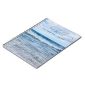 Be Still's Blue インスパイア Spiralフォトノートブック ノートブック (左側)