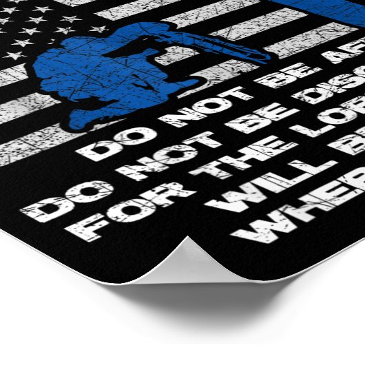 Be Strong And Courageous Do Not Be Afraid Prayer  ポスター (角)