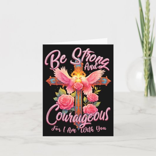 Be Strong And Courageous For I Am With You Angle W カード (正面)